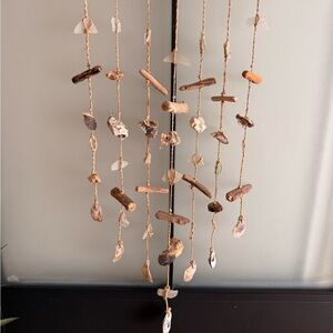 Natural Driftwood and Sea Glass Hanging Decor